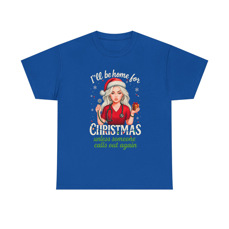 Nurse Christmas holiday T-shirt I&