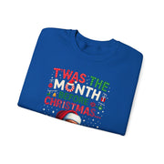 🎅 “’Twas the Month Before Christmas… Government Shut Down” Unisex Sweatshirt | Santa Holiday Political Humor 🎄