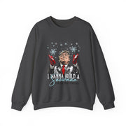 Wanna Build a Snowman with all these snowflakes. Political Parody sweatshirt | Trump Funny Sarcastic  UNISEX Christmas Sweat-Shirt for Holidays
