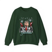 Wanna Build a Snowman with all these snowflakes. Political Parody sweatshirt | Trump Funny Sarcastic  UNISEX Christmas Sweat-Shirt for Holidays