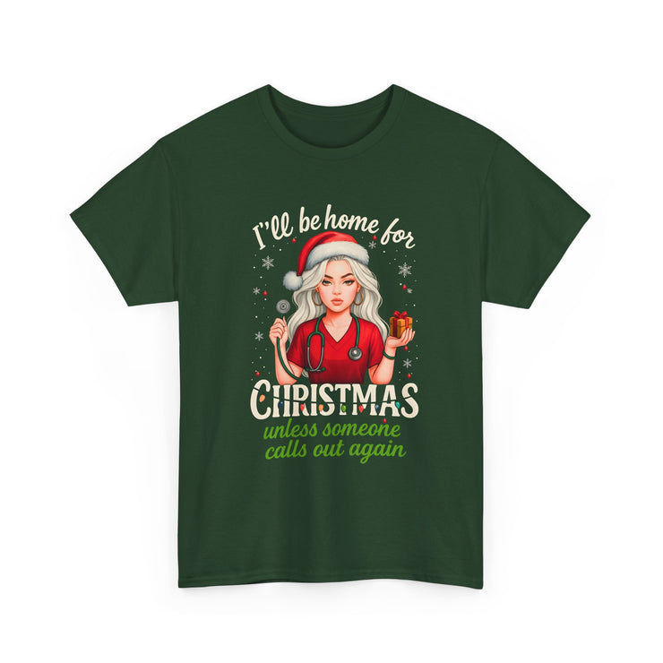 Nurse Christmas holiday T-shirt I&