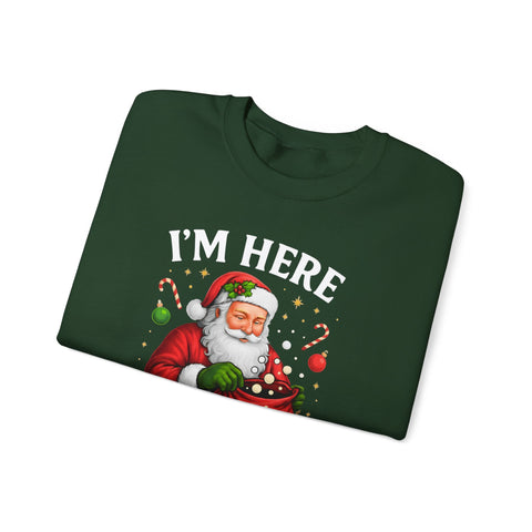 Santa with Tariffs Unisex Crewneck Sweatshirt | Christmas, Santa Crewneck Sweatshirt, Christmas Sweatshirt, Holiday Sweatshirt, Funny Santa, political humor