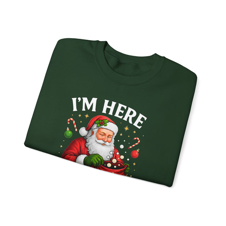 Santa with Tariffs Unisex Crewneck Sweatshirt | Christmas, Santa Crewneck Sweatshirt, Christmas Sweatshirt, Holiday Sweatshirt, Funny Santa, political humor