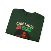 🎄 “Can I Just Be Ugly For One Day In Peace?” Christmas Humor Sweatshirt | Funny Holiday Woman Illustration 🎄
