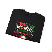 🎅 “’Twas the Month Before Christmas… Government Shut Down” Unisex Sweatshirt | Santa Holiday Political Humor 🎄