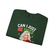 🎄 “Can I Just Be Ugly For One Day In Peace?” Christmas Sweatshirt Humor | Funny Holiday Woman Illustration 🎄