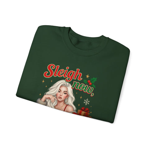 🎄 “Sleigh Now, Pay Tariffs Later” Sweatshirt | Political Christmas Humor 🎅💸