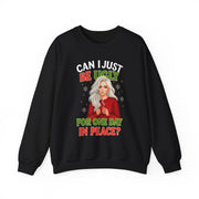 🎄 “Can I Just Be Ugly For One Day In Peace?” Christmas Sweatshirt Humor | Funny Holiday Woman Illustration 🎄