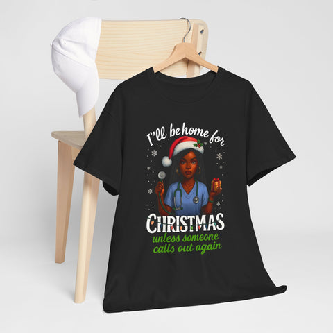 Funny nurse Christmas shirt, nurse holiday tee, sarcastic nurse shirt, Santa nurse graphic tee, Christmas nurse humor.
