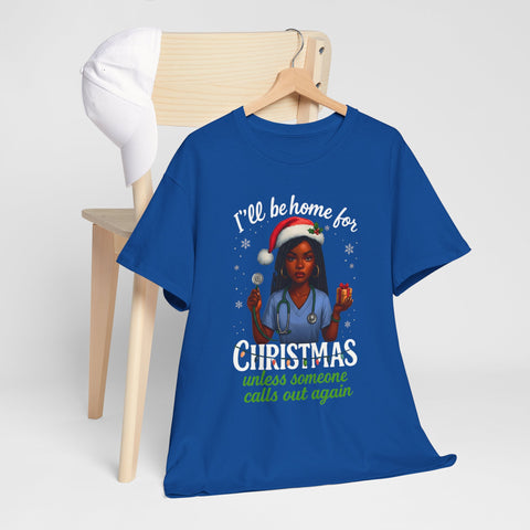 Nurse Christmas holiday T-shirt I&