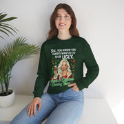 Sis You Know You Always Wanted To Be Ugly sweatshirt | Sassy woman illustration|Funny Christmas holiday  humor sweatshirt