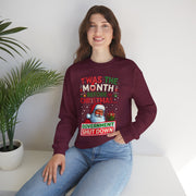 🎅 “’Twas the Month Before Christmas… Government Shut Down” Unisex Sweatshirt | Santa Holiday Political Humor 🎄
