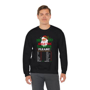 🎅 “Ho Ho, Hold The Tariffs Please" — Says Santa Sweatshirt | Political Christmas Humor 🎄