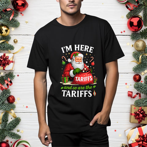 Santa with Tariffs Unisex Crewneck Sweatshirt | Christmas, Santa Crewneck Sweatshirt, Christmas Sweatshirt, Holiday Sweatshirt, Funny Santa, political humor