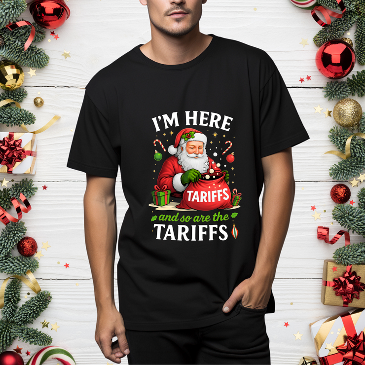 Santa with Tariffs Unisex Crewneck Sweatshirt | Christmas, Santa Crewneck Sweatshirt, Christmas Sweatshirt, Holiday Sweatshirt, Funny Santa, political humor